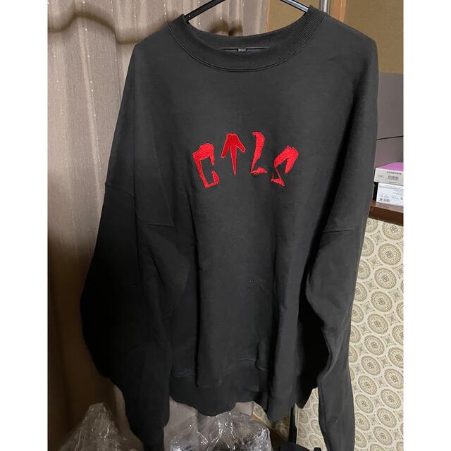 スウェットCTLS LOGO USUAL CREWNECK BLACK