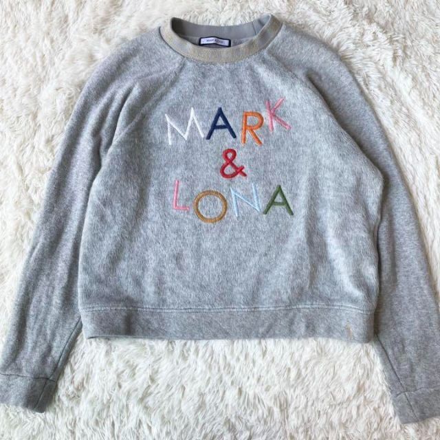 MARK&LONA ロゴ スウェット セットアップ ショートパンツ グレー
