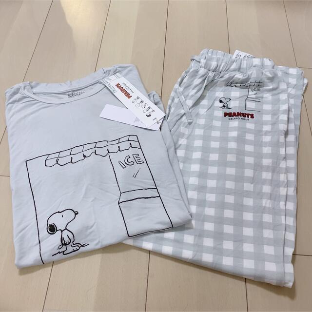 ジェラートピケ スヌーピー ワンポイントTシャツ&ロングパンツ vespa