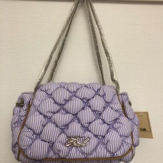 リッチ(rich)のラベンダーカラー　Rich ボンディングバッグ　タグ付き未使用品　¥12000(ショルダーバッグ)