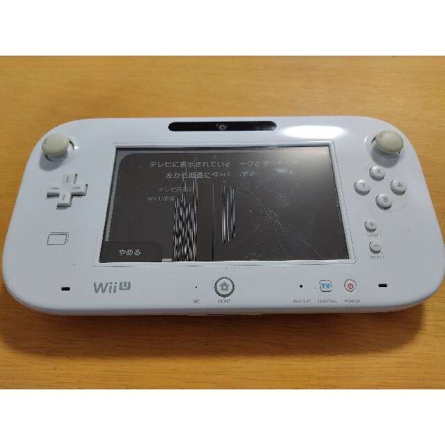 Wii U(ウィーユー)の【値下げ】wiiu ゲームパッド　ジャンク エンタメ/ホビーのゲームソフト/ゲーム機本体(家庭用ゲーム機本体)の商品写真