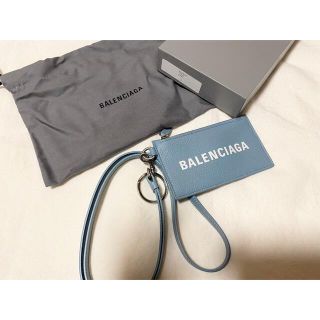 BALENCIAGA コイン&カードケース ネックストラップ付き