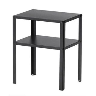 新品　IKEA クナレヴィーク ベッドサイドテーブル　ブラック(コーヒーテーブル/サイドテーブル)