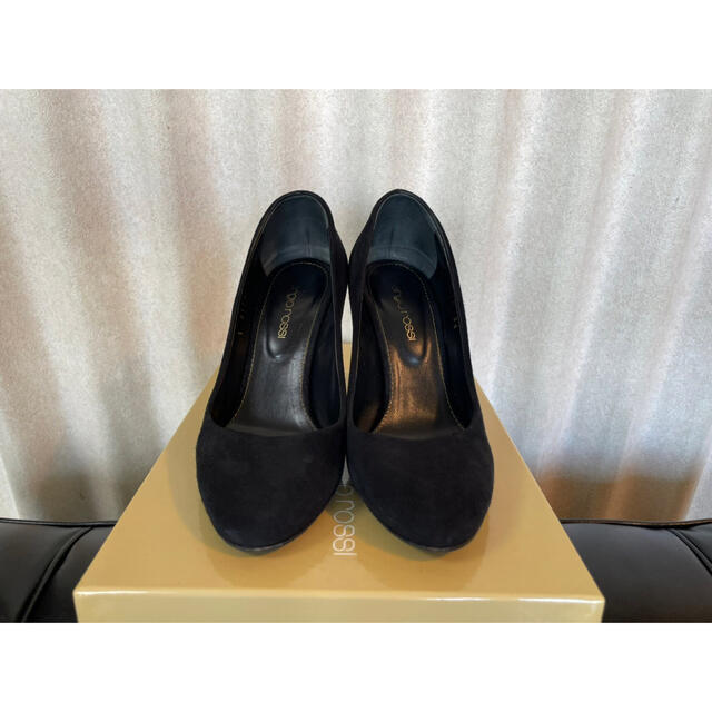 SergioRossi セルジオロッシ パンプス スエード 黒 black 34-