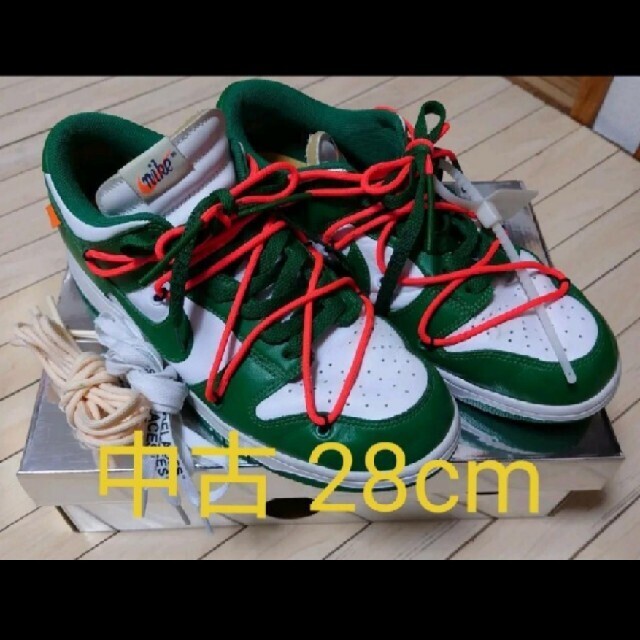 やまと様専用Nike Off-White Dunk Low pine green メンズの靴/シューズ(スニーカー)の商品写真