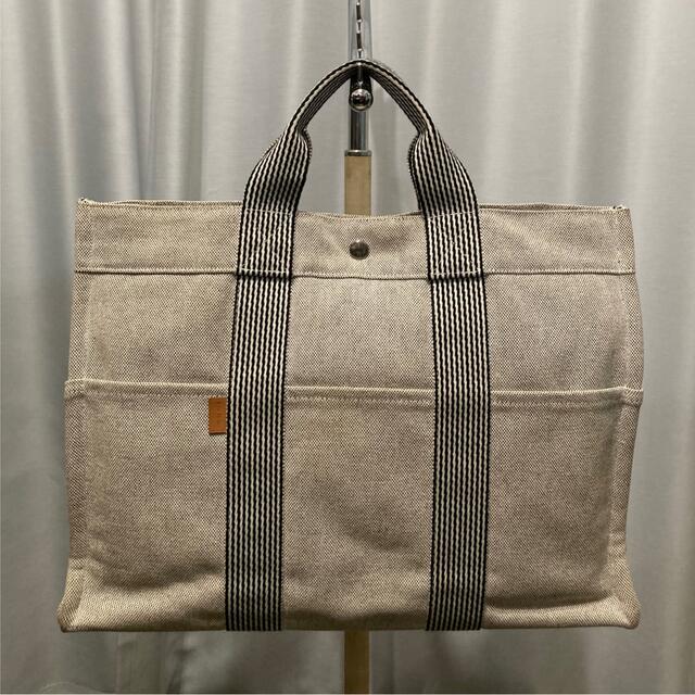 HERMES エルメス  ニューフールトゥ MM トートバッグ ライトグレー