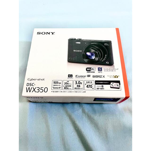 SONY(ソニー)の（専用）SONY Cyber-Shot WX DSC-WX350(B)保証書付き スマホ/家電/カメラのカメラ(コンパクトデジタルカメラ)の商品写真