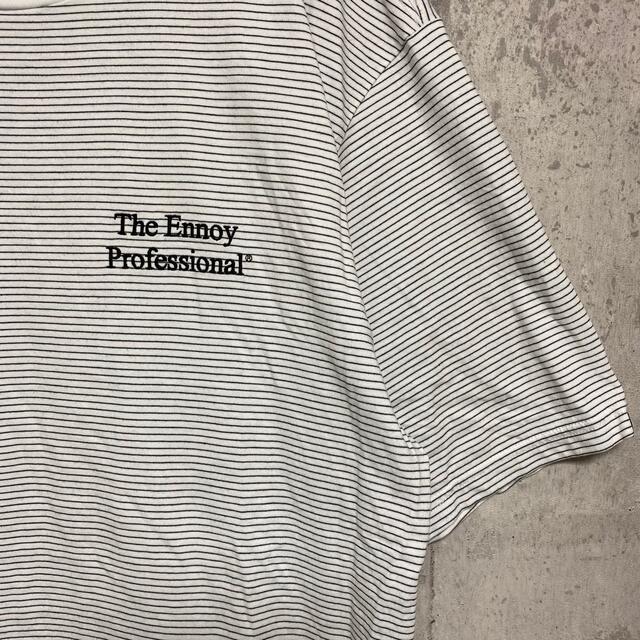 ennoy エンノイ ボーダー tシャツ XL