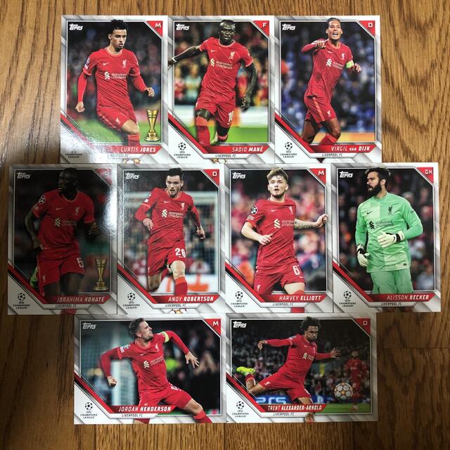 LIVERPOOL FC リバプール 9枚 topps UEFA CL | フリマアプリ ラクマ