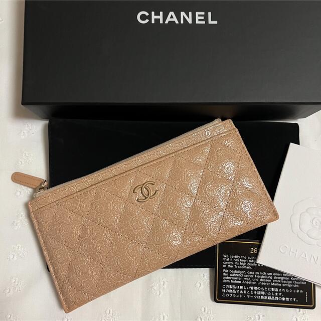 CHANEL(シャネル)の専用★CHANEL★シャネル★長財布★スリムウォレット★マトラッセ★カメリア レディースのファッション小物(財布)の商品写真