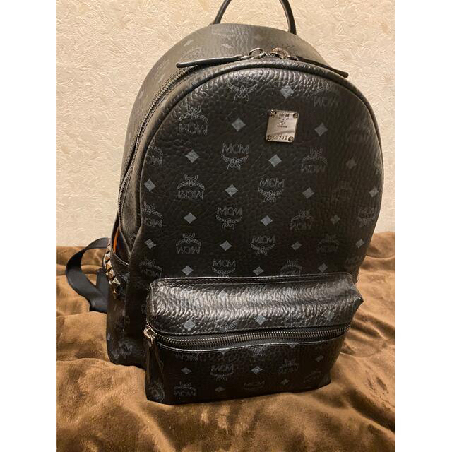 MCM リュック〈スターク〉サイドスタッズ バックパック 保存袋無し