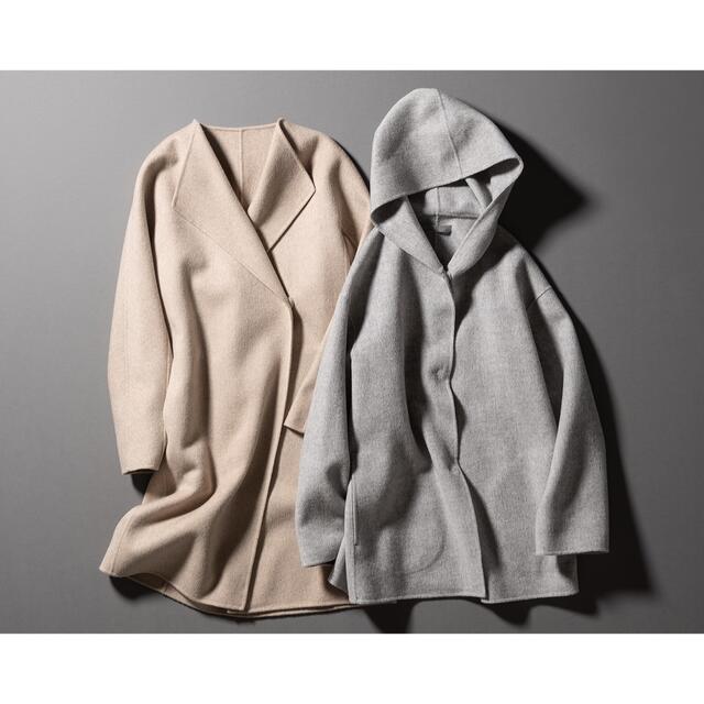 Theory luxe 19aw ショート丈のフード付きコート