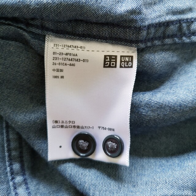 ユニクロ ポロシャツ レディース Mサイズ 紺色 美品 黒タグ