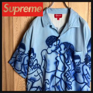 Lサイズ　supreme zipup 半袖シャツ