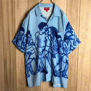Supreme - 【人気Lサイズ】シュプリーム☆総柄入りレーヨン半袖シャツ