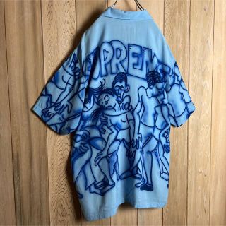 Supreme - 【人気Lサイズ】シュプリーム☆総柄入りレーヨン半袖シャツ