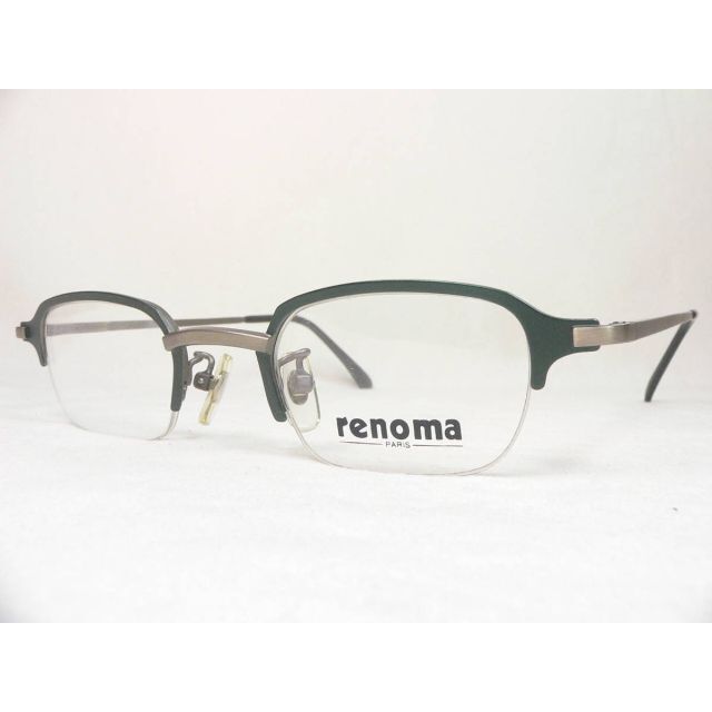 個性的 renoma ヴィンテージ 眼鏡 フレーム ナイロール バネ蝶番 レノマ