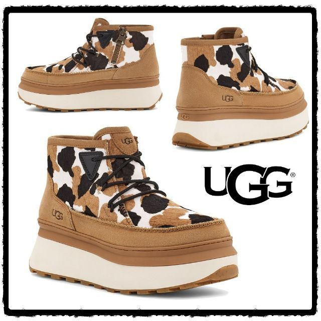 完売しました。。美品✨22✨UGG✨Marin Bootie Cow Print