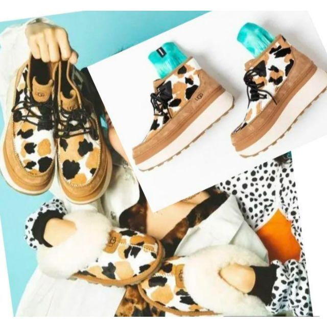 UGG(アグ)の完売しました。。美品✨22✨UGG✨Marin Bootie Cow Print レディースの靴/シューズ(スニーカー)の商品写真