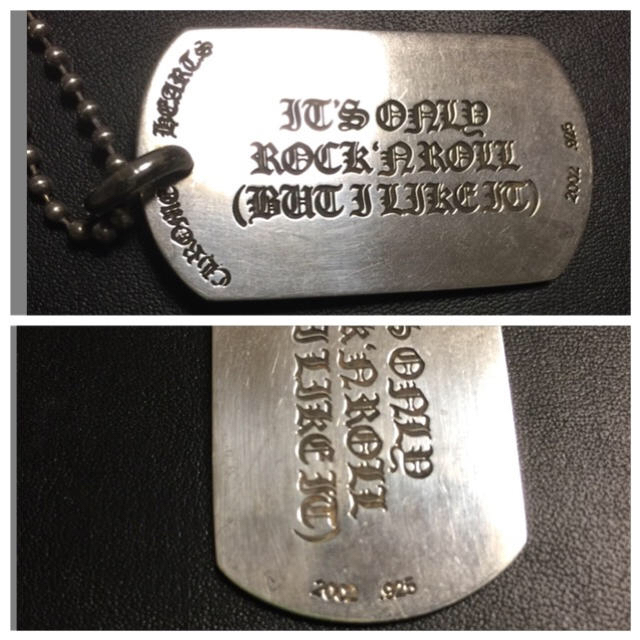 Chrome Hearts - クロムハーツ ローリングストーンズ ドッグタグ Chrome Hearts - クロムハーツ ローリングストーンズ ドッグタグ