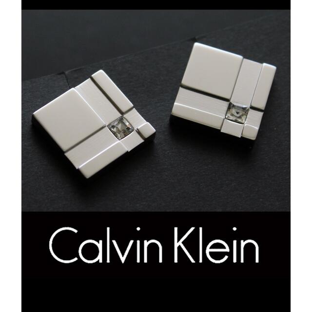 Calvin Klein(カルバンクライン)の8397◆CKカルバンクライン◆カフス◆シルバー◆新品 メンズのファッション小物(カフリンクス)の商品写真