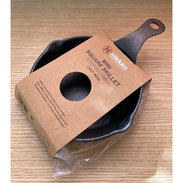 スキレット 木台付 鋳鉄フライパン スポーツ/アウトドアのアウトドア(調理器具)の商品写真