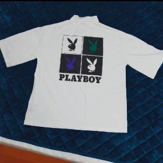 プレイボーイ(PLAYBOY)の【M】PLAYBOY★プレイボーイ★オーバーサイズ★半袖★バックプリントTシャツ(Tシャツ(半袖/袖なし))