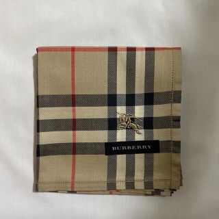 バーバリー(BURBERRY)のバーバリー　ハンカチ　未使用品　キャメルチェック　ホース刺繍　#1795(ハンカチ)