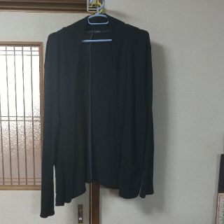 ザラ(ZARA)のZARA カーディガン 黒(カーディガン)