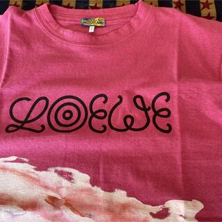 ロエベ(LOEWE)の新品LOEWE Tシャツ ピンクXS(Tシャツ/カットソー(半袖/袖なし))