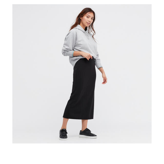 UNIQLO(ユニクロ)のストレッチダブルフェイスナロースカート レディースのスカート(ひざ丈スカート)の商品写真