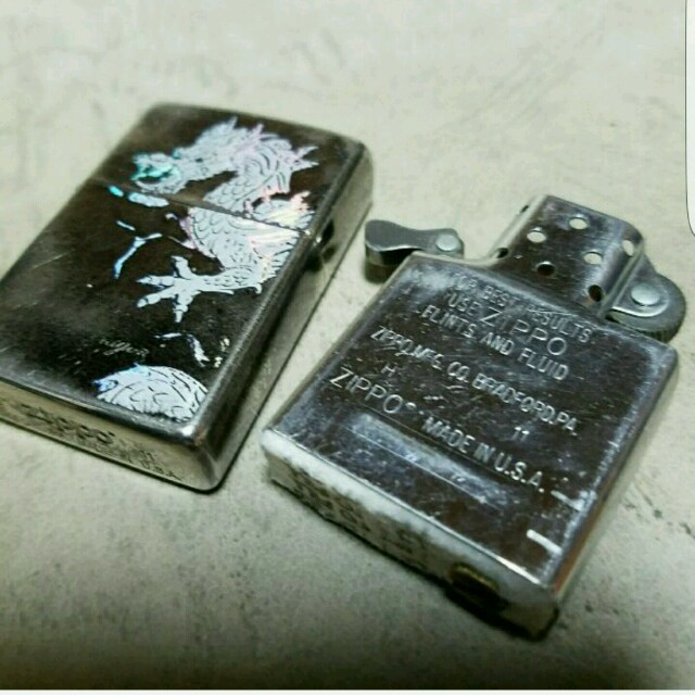 ZIPPO(ジッポー)の厳選中古❤11G'Zippoブラックチタン❤ドラゴンフォログラム❤送料無料❤ メンズのファッション小物(タバコグッズ)の商品写真