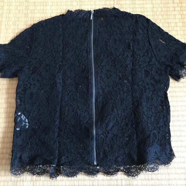 ZARA(ザラ)のZARA レース半袖トップス レディースのトップス(シャツ/ブラウス(半袖/袖なし))の商品写真