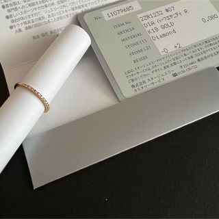 スタージュエリー(STAR JEWELRY)のスタージュエリー k18 マイクロセッティング ダイヤモンド ハーフエタニティ(リング(指輪))