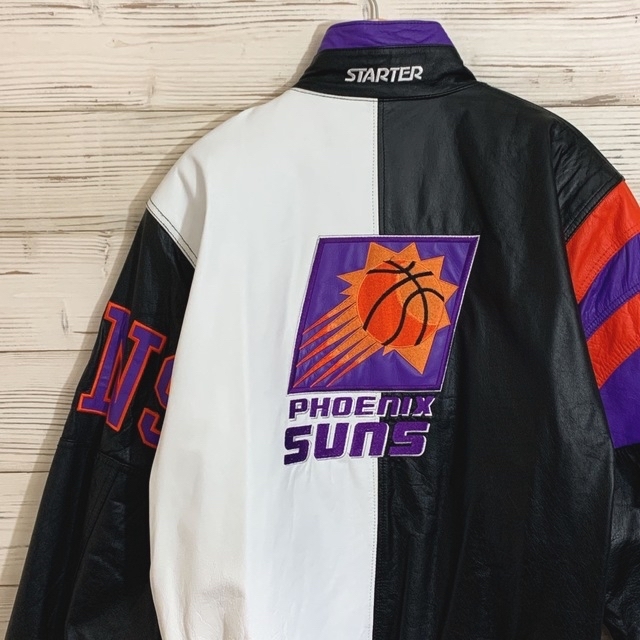 NBA フェニックスサンズ レザージャケット XL 美品