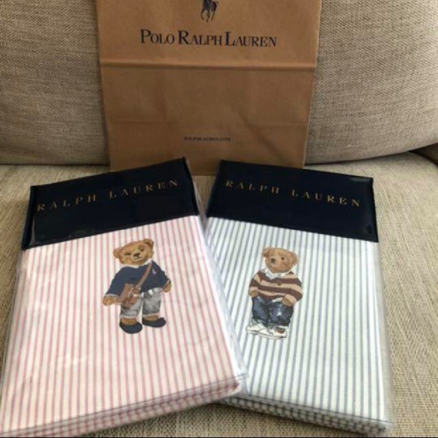 POLO RALPH LAUREN(ポロラルフローレン)のラルフ・ローレン　ピロケース2色セット インテリア/住まい/日用品の寝具(シーツ/カバー)の商品写真