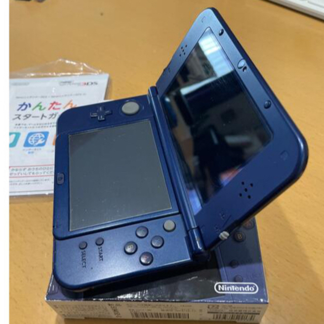 Nintendo 3DS NEW 本体 LL メタリックブルー　難あり 3