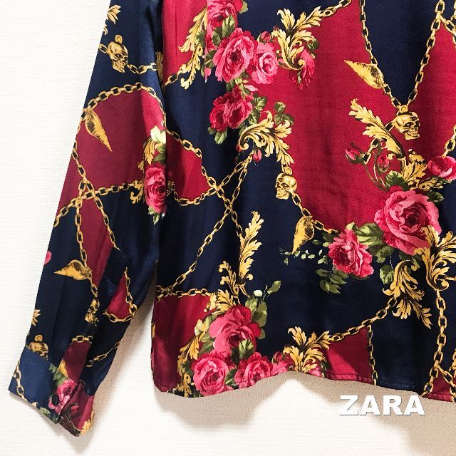 ZARA(ザラ)の【ZARA】ザラ フルジップアップ ボタニカル総柄 コーチジャケット メンズのジャケット/アウター(スカジャン)の商品写真