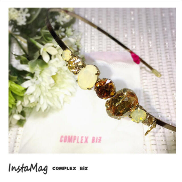 Complex Biz(コンプレックスビズ)の【ききらら様専用】COMPLEX BIZ クリスタルカチューシャ レディースのヘアアクセサリー(カチューシャ)の商品写真