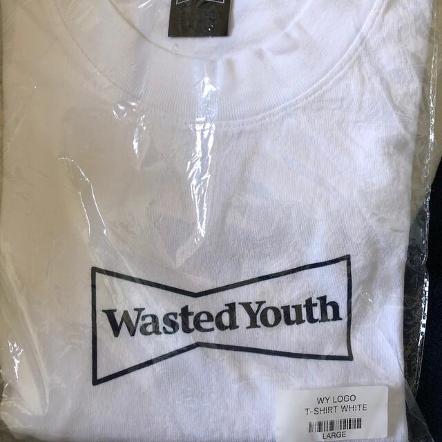 Tシャツ/カットソー(半袖/袖なし)WASTED YOUTH WHITE LOGO T-SHIRT M