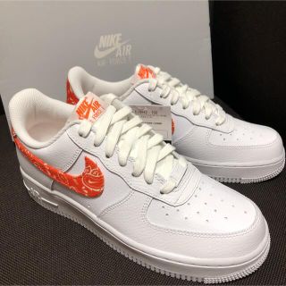 NIKE - 25cm NIKE エアフォース1 オレンジ ペイズリーの通販 by