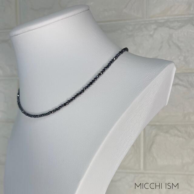 柔らかい 【新品】高級 テラヘルツ シンプルネックレス キラキラ 2mm
