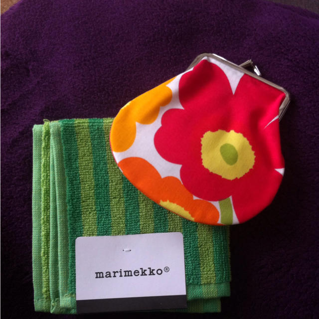 marimekko(マリメッコ)のmarimekko★がまぐち＆ミニタオル レディースのファッション小物(財布)の商品写真