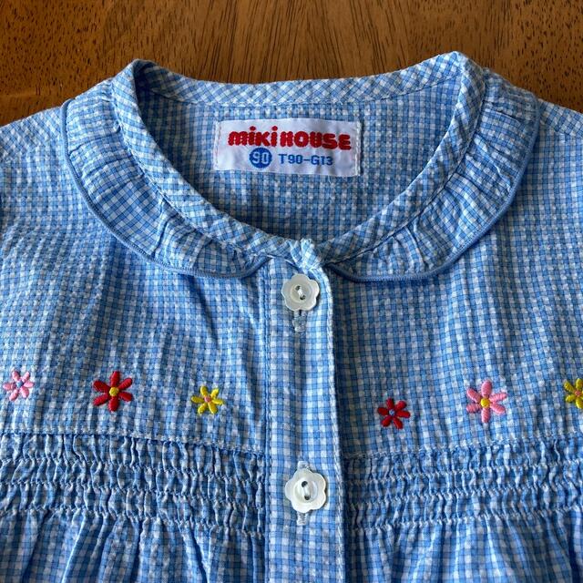 mikihouse(ミキハウス)のみっちゃん様専用‼️ミキハウス　ブラウス　90 キッズ/ベビー/マタニティのキッズ服女の子用(90cm~)(ブラウス)の商品写真