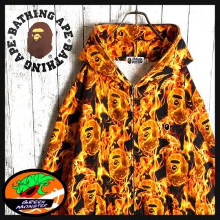 超美品 A・BATHING APE ジップパーカー XL