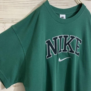 NIKE - NIKE バーシティTシャツ 緑 グリーン 刺繍 XXL USモデルの通販 ...