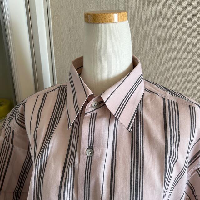 RAIKA(ライカ)のライカ ライカスタイル RAIKA STYLE 半袖 シャツ ピンク ストライプ メンズのトップス(シャツ)の商品写真