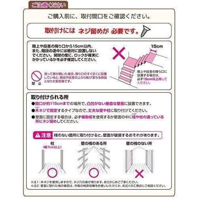 日本育児 ベビーゲート スルする~とゲイト ホワイト 開封済 未使用品の