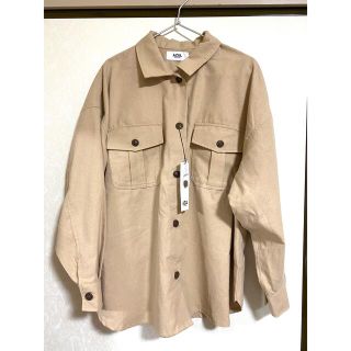 アズールバイマウジー(AZUL by moussy)のAZUL シャツ　ジャケット　ベージュ(シャツ/ブラウス(長袖/七分))