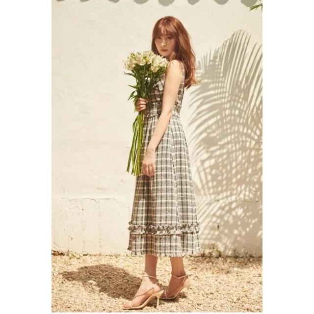 Herlipto Summer Tweed Midi Dress